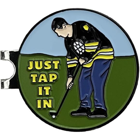 Funny Golf Hat Clip with Enamel Magnetic Ball Marker - Picture 1 of 5